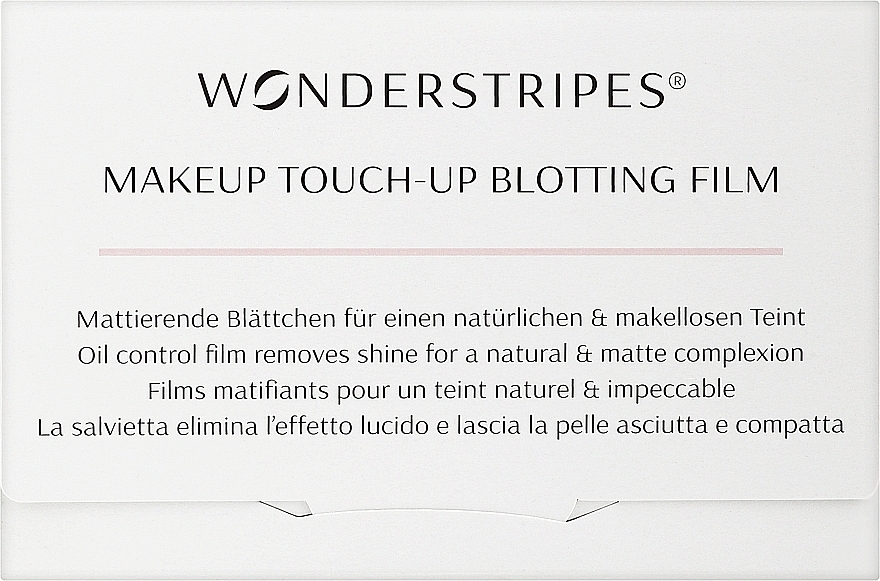 Матувальні серветки для обличчя - Wonderstripes Touch-up Blotting Film — фото N1