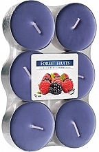 Парфумерія, косметика Набір чайних свічок "Лісові фрукти" - Bispol Forest Fruits Maxi Scented Candles