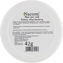 Альгинатная маска для лица "Черника" - Nacomi Professional Face Mask — фото N2