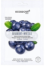 Парфумерія, косметика Тонізувальна маска для обличчя "Чорниця" - Eco Secret Blueberry Natural Essence Facial Mask