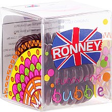 Духи, Парфюмерия, косметика Резинки для волос, 3,5 см - Ronney Professional S11 MAT Funny Ring Bubble