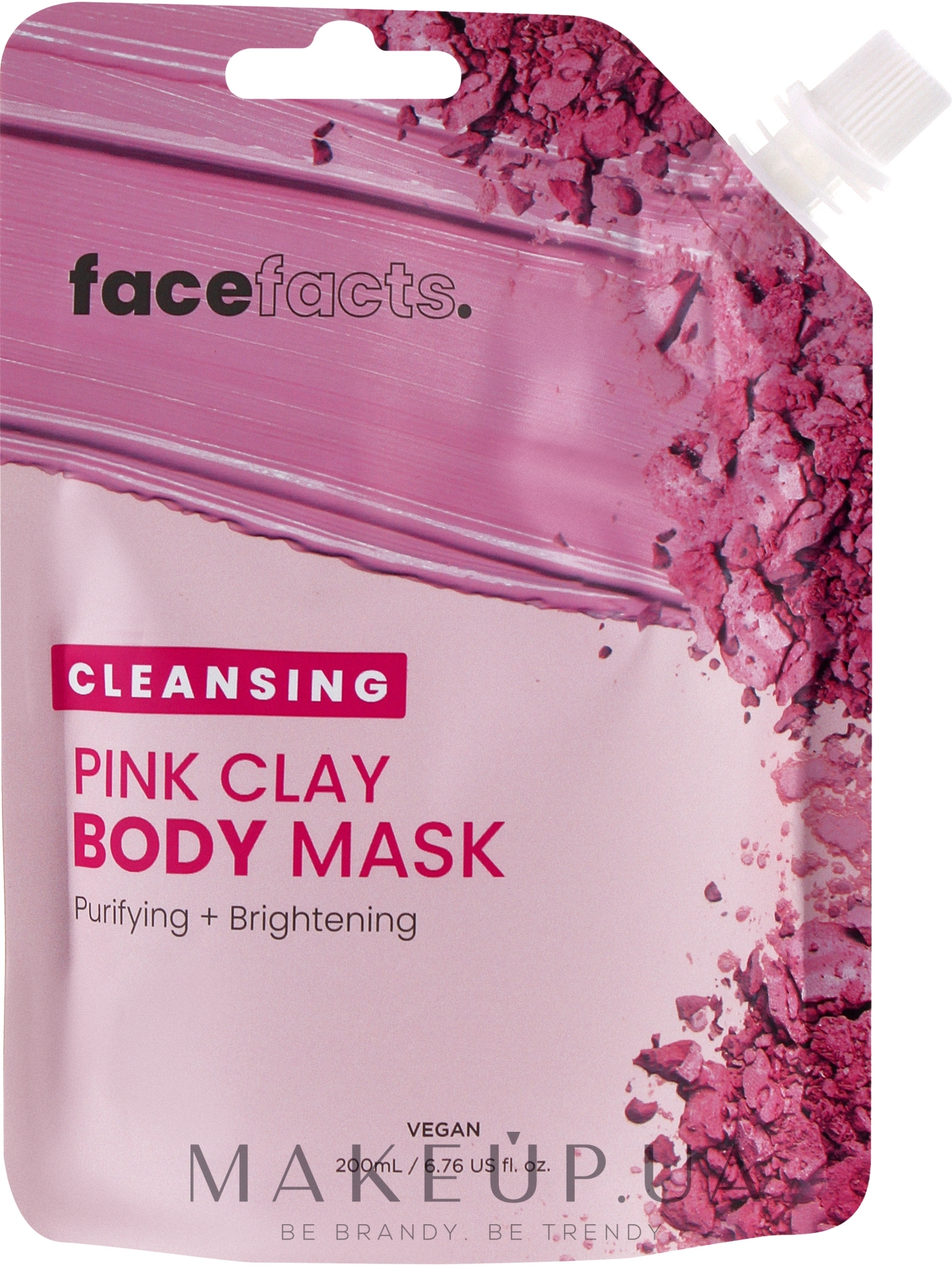 Очищувальна маска для тіла з рожевою глиною - Face Facts Cleansing Pink Clay Body Mask — фото 200ml