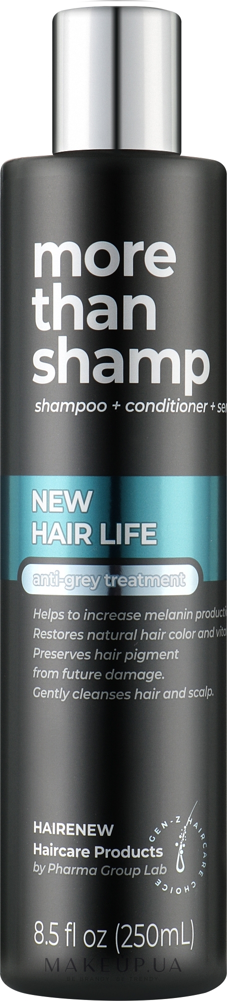 Шампунь для волосся "Ультразахист від сивини" - Hairenew New Hair Life Anti-Grey Shampoo — фото 250ml