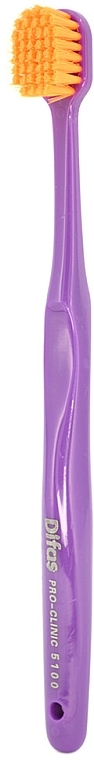 Зубна щітка "Ultra Soft", фіолетова + помаранчева - Difas Pro-Clinic 5100 — фото N2