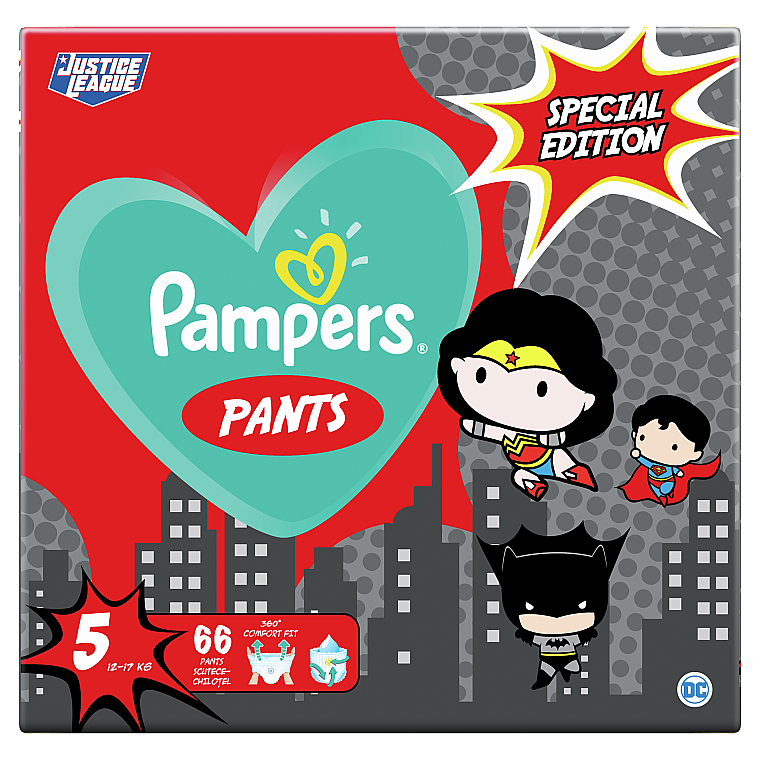 Підгузки-трусики Pants Special Edition, розмір 5 (12-17 кг), 66 шт. - Pampers — фото N1