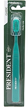 Зубная щетка "Классик", зеленая - PresiDENT — фото N1