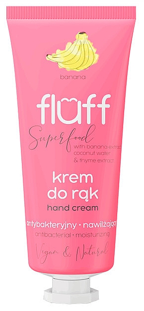 Крем для рук "Банан" - Fluff Superfood Hand Cream — фото N1