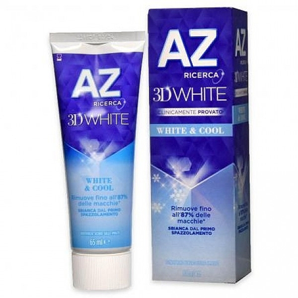 Зубная паста отбеливающая - AZ Ricerca White & Cool 3D White Toothpaste — фото N1