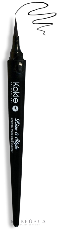 Подводка для глаз - Kokie Professional Line & Style Longwear Liquid Eyeliner — фото Jet Black