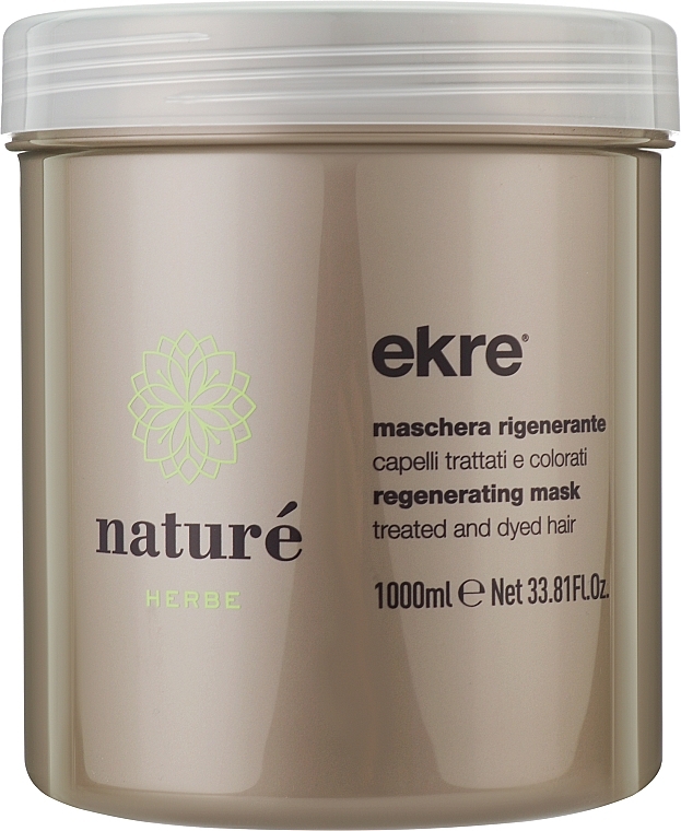 Маска для поврежденных волос с экстрактом хмеля - Ekre Nature Mask 