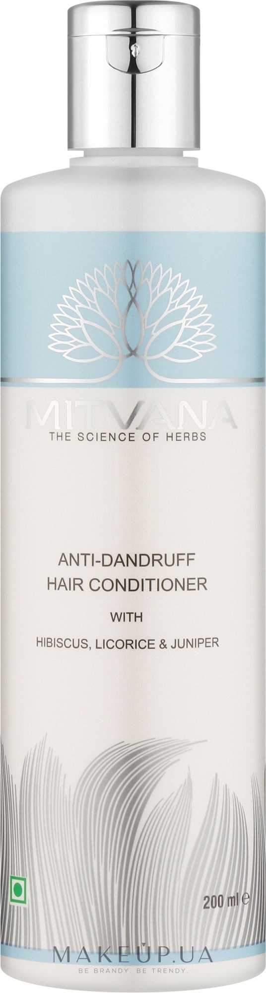 Кондиціонер для волосся проти лупи з ялівцем і лакрицею  - Mitvana Anti Dandruff Hair Conditioner with Hibiscus, Licorice & Juniper — фото 200ml