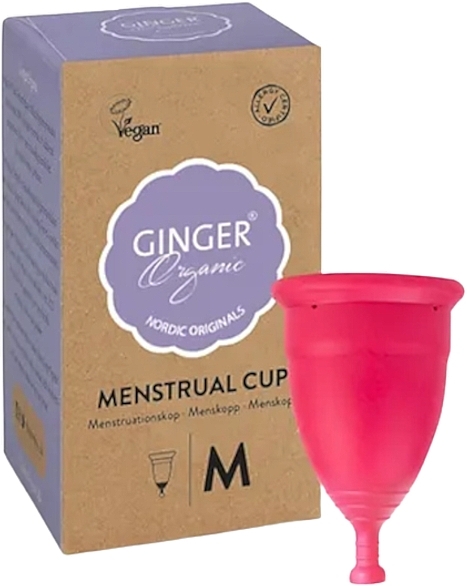 Менструальная чаша, размер M - Ginger Organic Menstrual Cup 