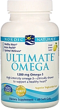 Парфумерія, косметика Харчова добавка у м'яких гелевих таблетках "Омега-3", 1280 мг - Nordic Naturals Ultimate Omega Lemon