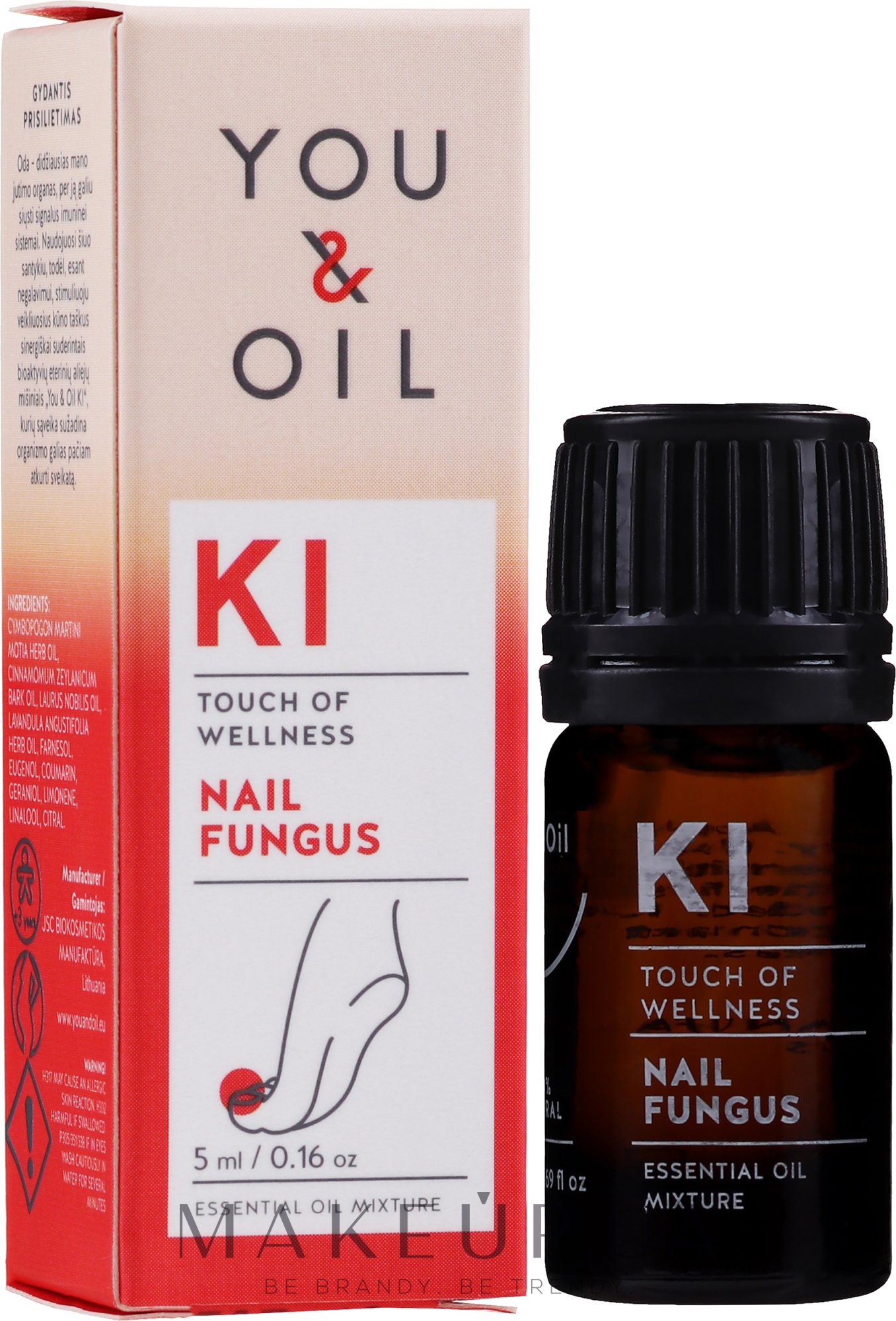 Смесь эфирных масел - You & Oil KI-Nail Fungus Touch Of Welness Essential Oil — фото 5ml