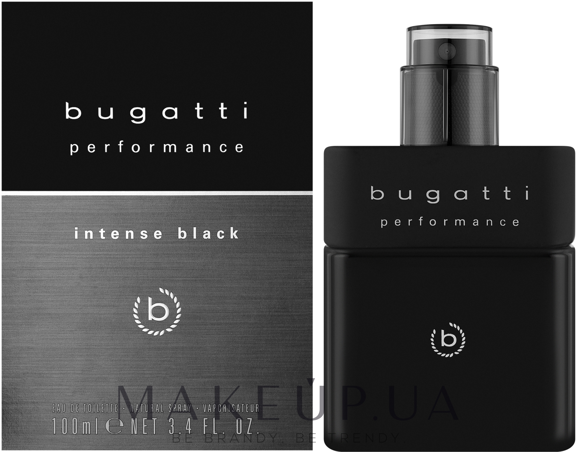 цене в Bugatti вода: Украине Performance Black Туалетная по лучшей Intense - купить