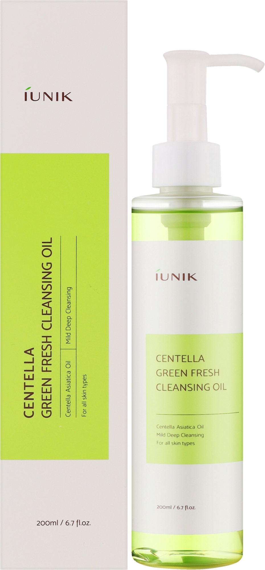 Очищувальна олія для обличчя - IUNIK Centella Green Fresh Cleansing Oil — фото 200ml