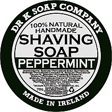 Мыло для бритья "Мята" - Dr K Soap Company Shaving Soap Peppermint — фото N1