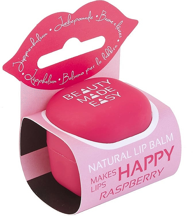 Бальзам для губ "Малина" - Beauty Made Easy Raspberry Natural Lip Balm — фото N1