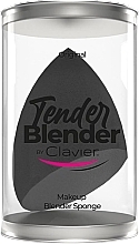 Парфумерія, косметика Спонж для макіяжу зі скошеним краєм, чорний - Clavier Tender Blender Super Soft