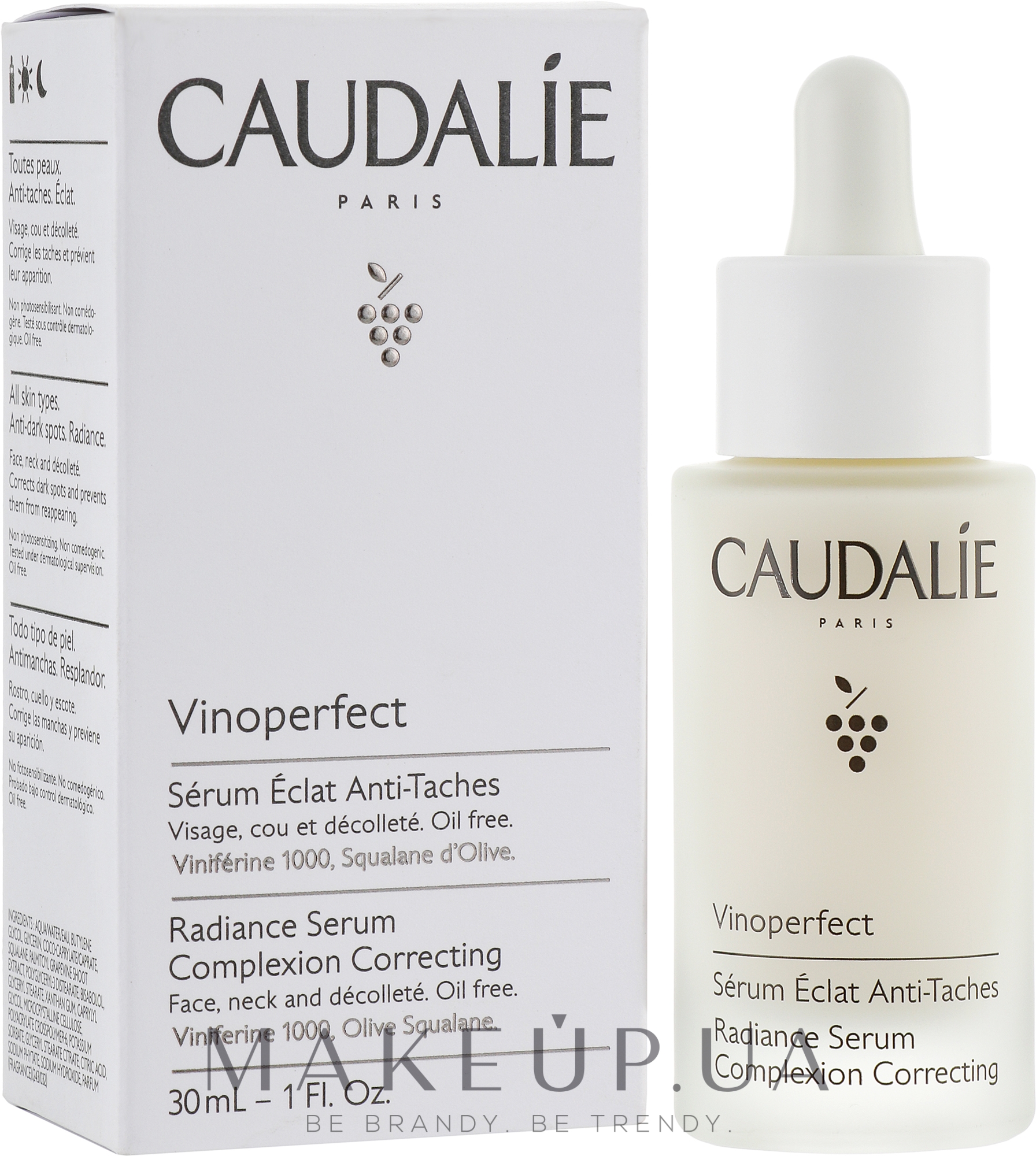 Сяйна сироватка для корекції кольору обличчя - Caudalie Vinoperfect Radiance Complexion Correcting Serum — фото 30ml