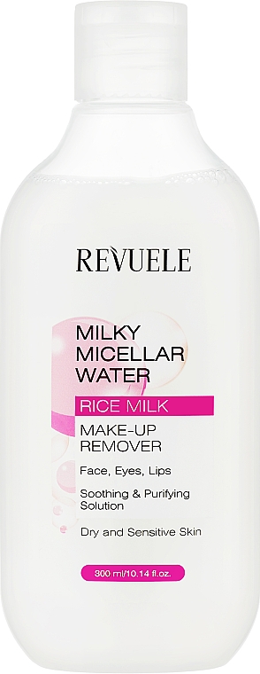 Мицеллярная вода с рисовым молочком - Revuele Micellar Water With Rice Milk — фото N1
