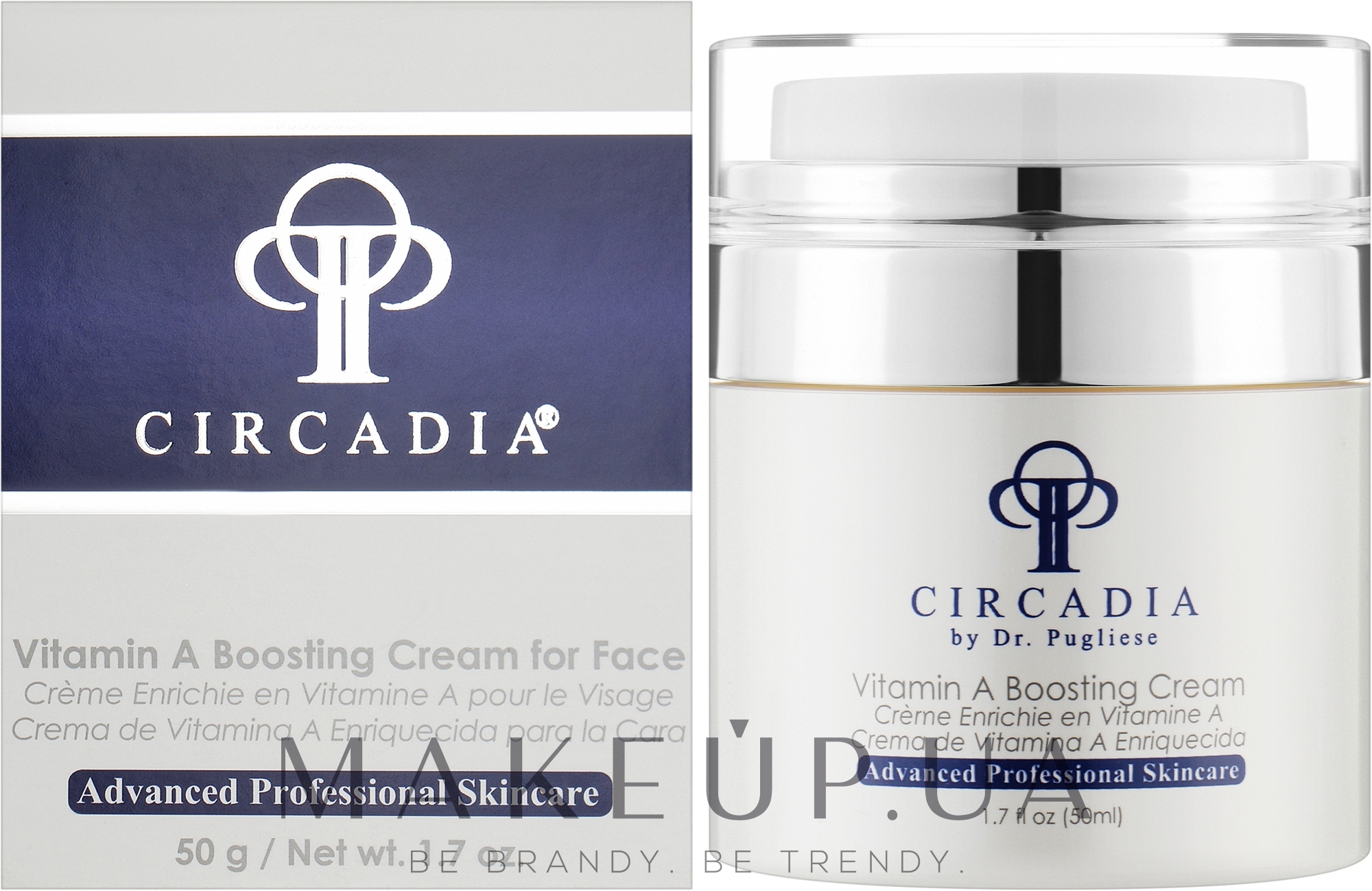 Омолоджувальний крем для обличчя з вітаміном А - Circadia Vitamin A Boosting Cream — фото 50ml