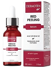 Парфумерія, косметика Сироватка-пілінг для обличчя - Dermoten Red Peeling Serum