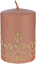 Декоративная свеча "Тиффани", 7x10 см, розовое золото - Artman Tiffany Candle — фото N1