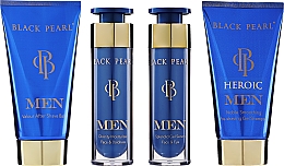 Духи, Парфюмерия, косметика Набор для ухода за кожей для мужчин - Sea Of Spa Black Pearl Men Heroic Skin Care Kit (f/cr/50 ml + f/ser/50 ml + pre-shave gel shm/150 ml + after shave balm/150 ml)