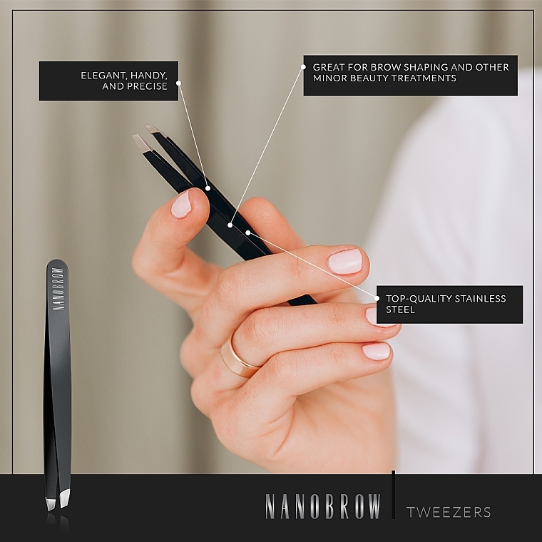 Пинцет для бровей - Nanobrow Tweezers — фото N4