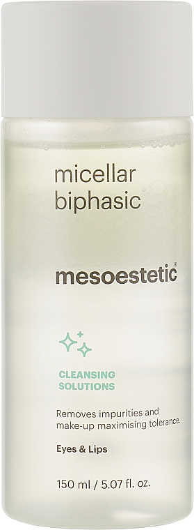 Двухфазное мицеллярное очищение - Mesoestetic Micellar Biphasic Cleaning Solutions Eyes&Lips — фото N1