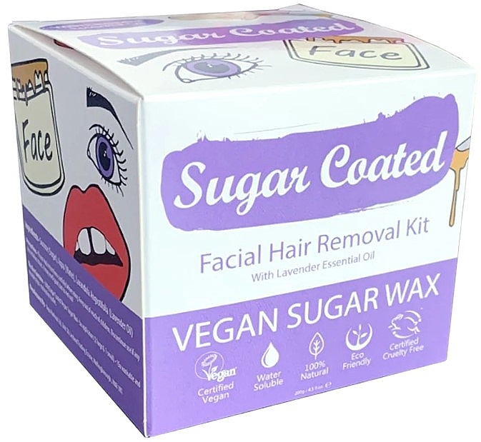Набір для депіляції обличчя - Sugar Coated Facial Hair Removal Kit — фото N2