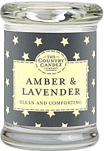 Парфумерія, косметика Ароматична свічка у скляній банці - The Country Candle Company Superstars Amber & Lavender