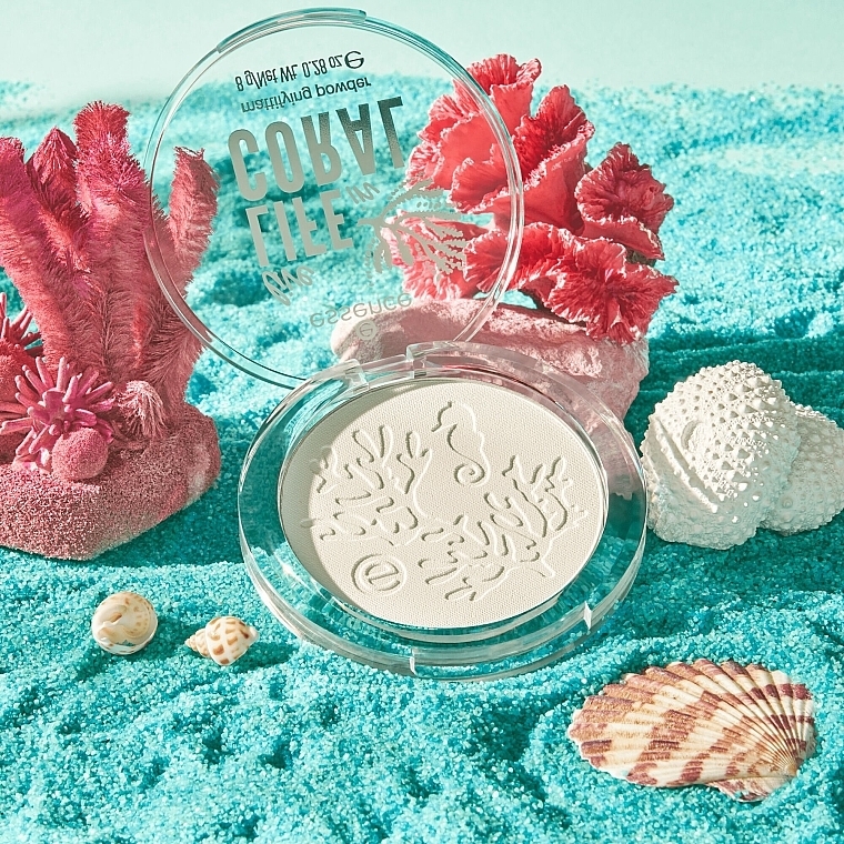 Матирующая пудра для лица - Essence Live Life In Coral Mattifying Powder — фото N4