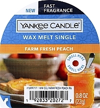 Духи, Парфюмерия, косметика Ароматический воск - Yankee Candle Farm Fresh Peach Wax Melt