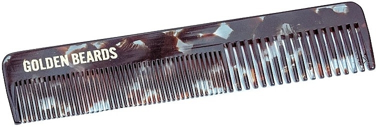Гребінець для бороди, 13 см - Golden Beards Vegetal Beard Comb — фото N1