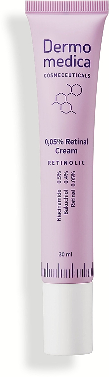 Крем для обличчя з 0.05% ретиналем - Dermomedica Retinolic 0.05% Retinal Cream — фото N1