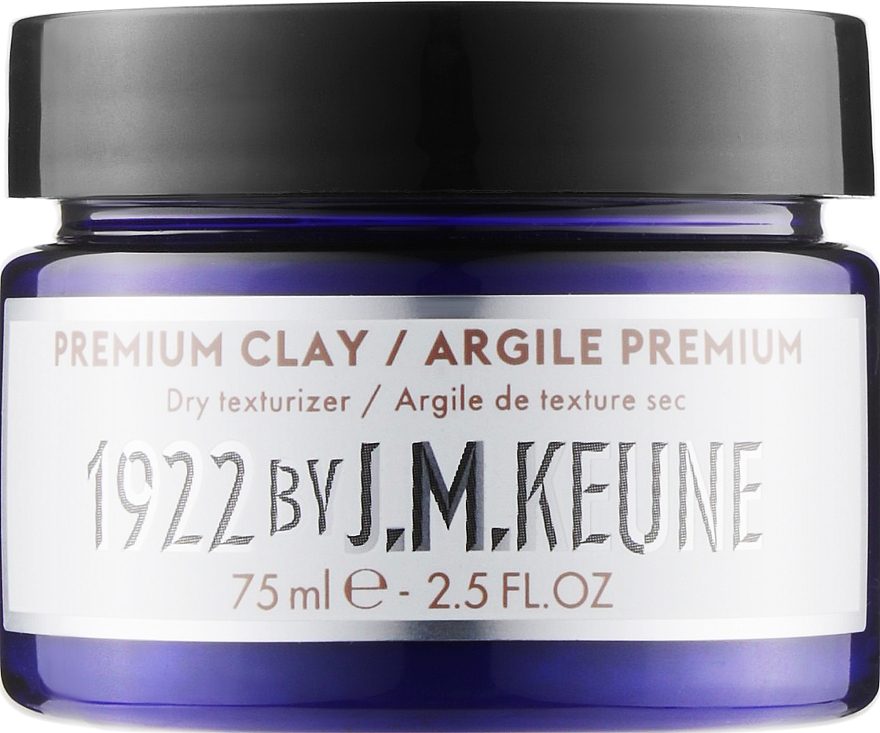 Сухая глина для укладки мужских волос "Премиум" - Keune 1922 Premium Clay Distilled For Men — фото N1