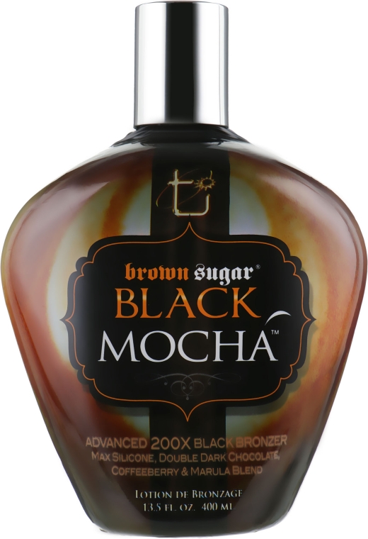 Крем для солярію з шоколадними бронзантами, силіконами та олією марула - Tan Incorporated Black Mocha 200x — фото N1