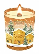 Ароматическая свеча "Корица-апельсин" - Collines de Provence Cinnamon Orange Candle — фото N1