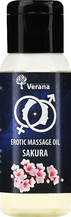 Масло для эротического массажа "Сакура" - Verana Erotic Massage Oil Sakura — фото N1