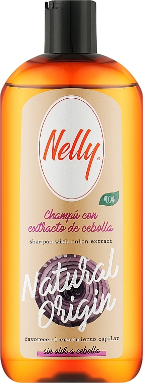 Шампунь для волосся з цибулею - Nelly Natural Origin Shampoo — фото N1