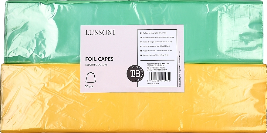 Накидки из фольги, разноцветные - Lussoni Foil Capes — фото N1