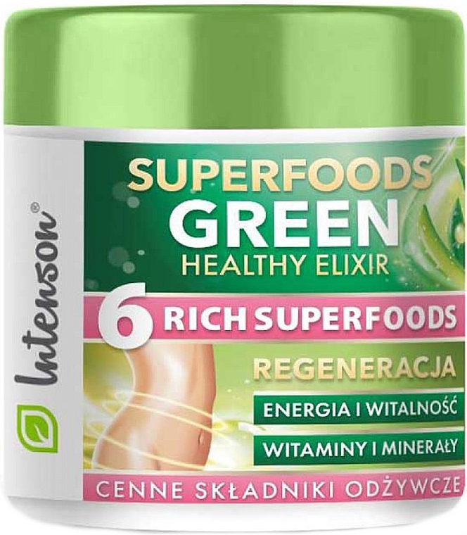 Стимулирующий коктейль - Intenson Superfoods Green Healthy Elixir — фото N1