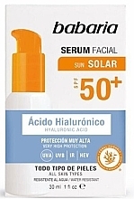 Духи, Парфюмерия, косметика Солнцезащитная сыворотка для лица - Babaria Serum Facial Sun Solar Spf 50 