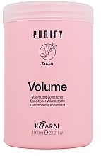 Крем-кондиціонер для тонкого волосся з екстрактом бамбука - Kaaral Purify Volume Conditioner — фото N2