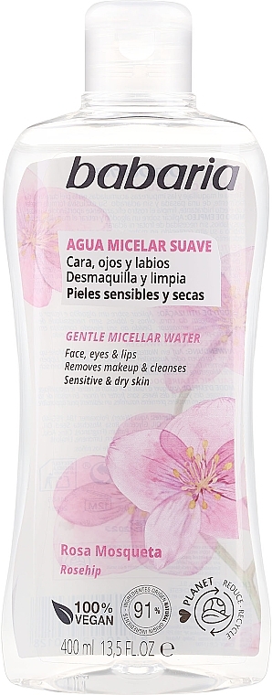 Мицеллярная вода - Babaria Rose Hip Make-Up Remover Micellar Water