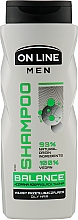 Парфумерія, косметика Шампунь для жирного волосся - On Line Men Balance Shampoo