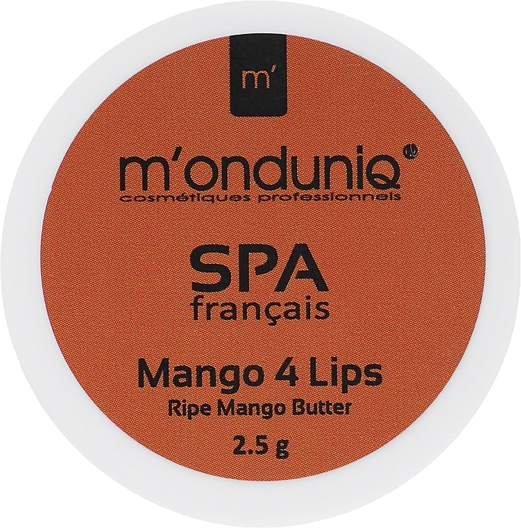 Масло для губ "Манго" - M'onduniq Spa Mango 4 Lips Ripe Mango Butter — фото N1