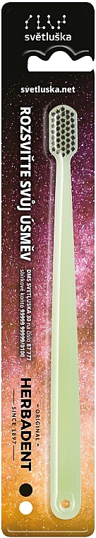 Детская зубная щетка светящаяся, ультра мягкая - Herbadent Original Limited Edition Toothbrush — фото N1